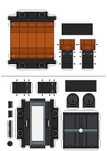 ocuklar iin hazr model Tren maketi ablonu, paper craft model